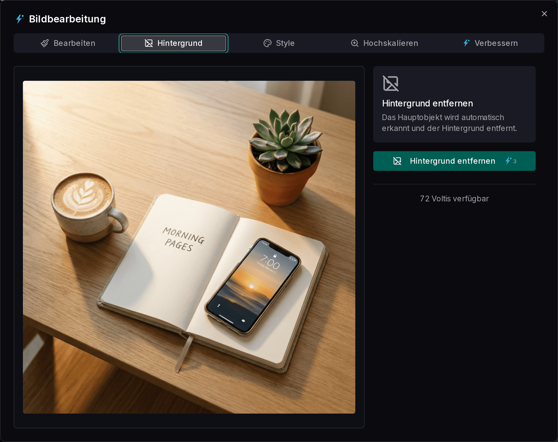 Bilder direkt in Impulio bearbeiten: Kein Canva-Tab mehr nötig